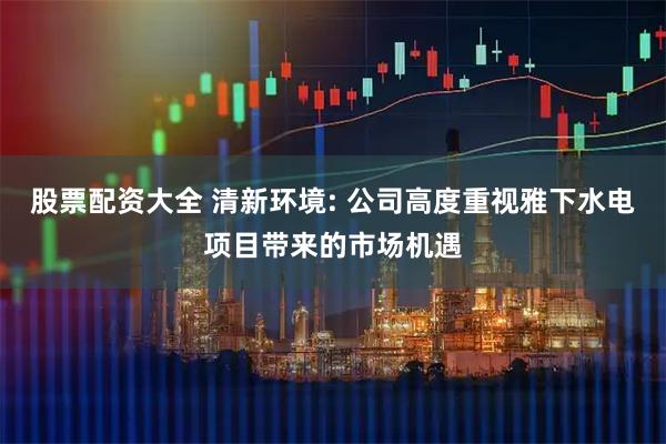 股票配资大全 清新环境: 公司高度重视雅下水电项目带来的市场机遇